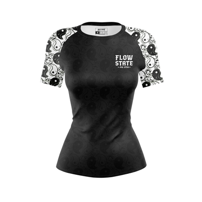 Yin Yang Women's BJJ Rash Guard - Short Sleeve