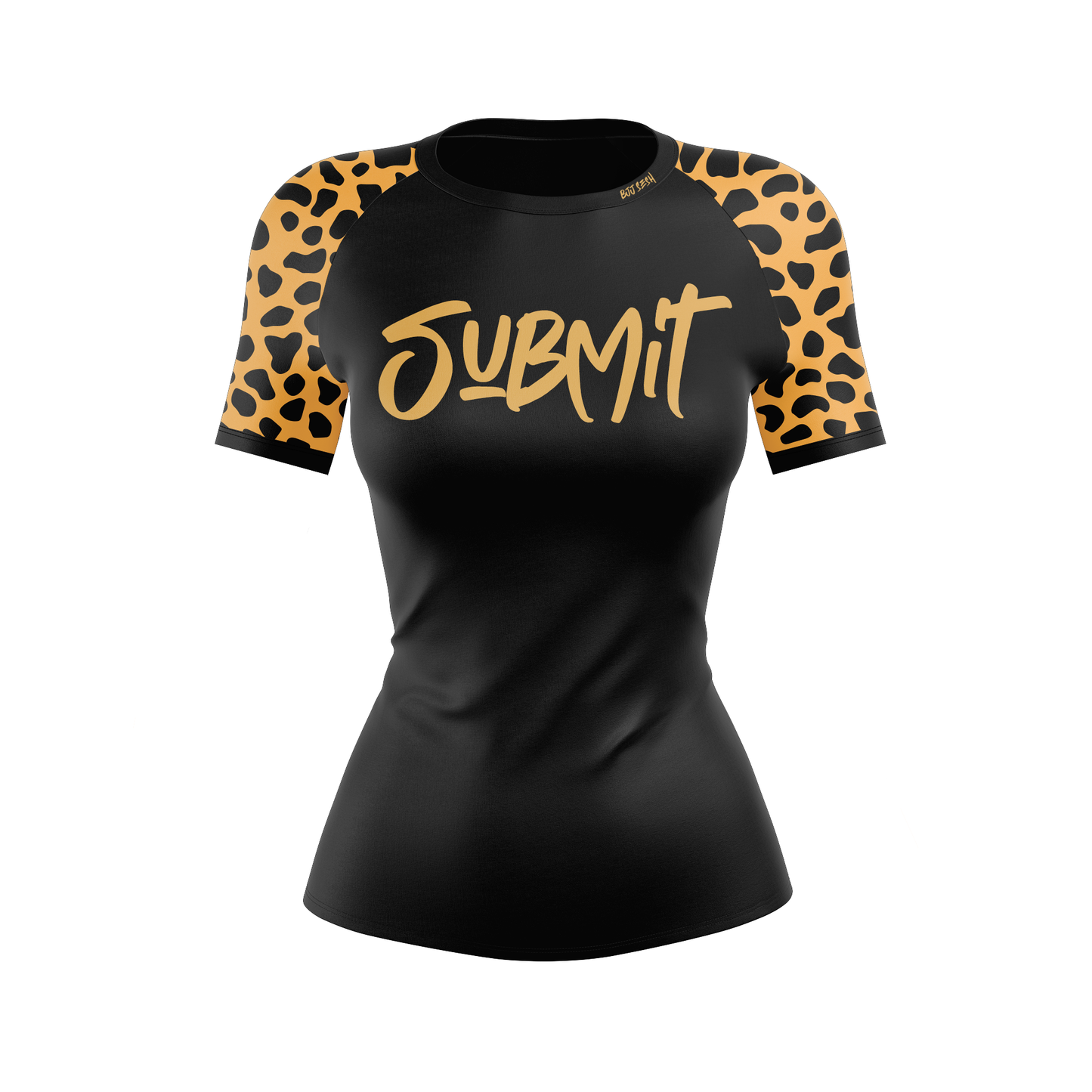 Leopard Submit Women's BJJ Rash Guard - Short Sleeve