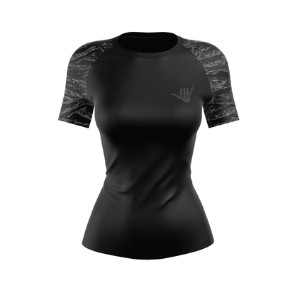 Night Tiger Women's BJJ Rash Guard - Short Sleeve