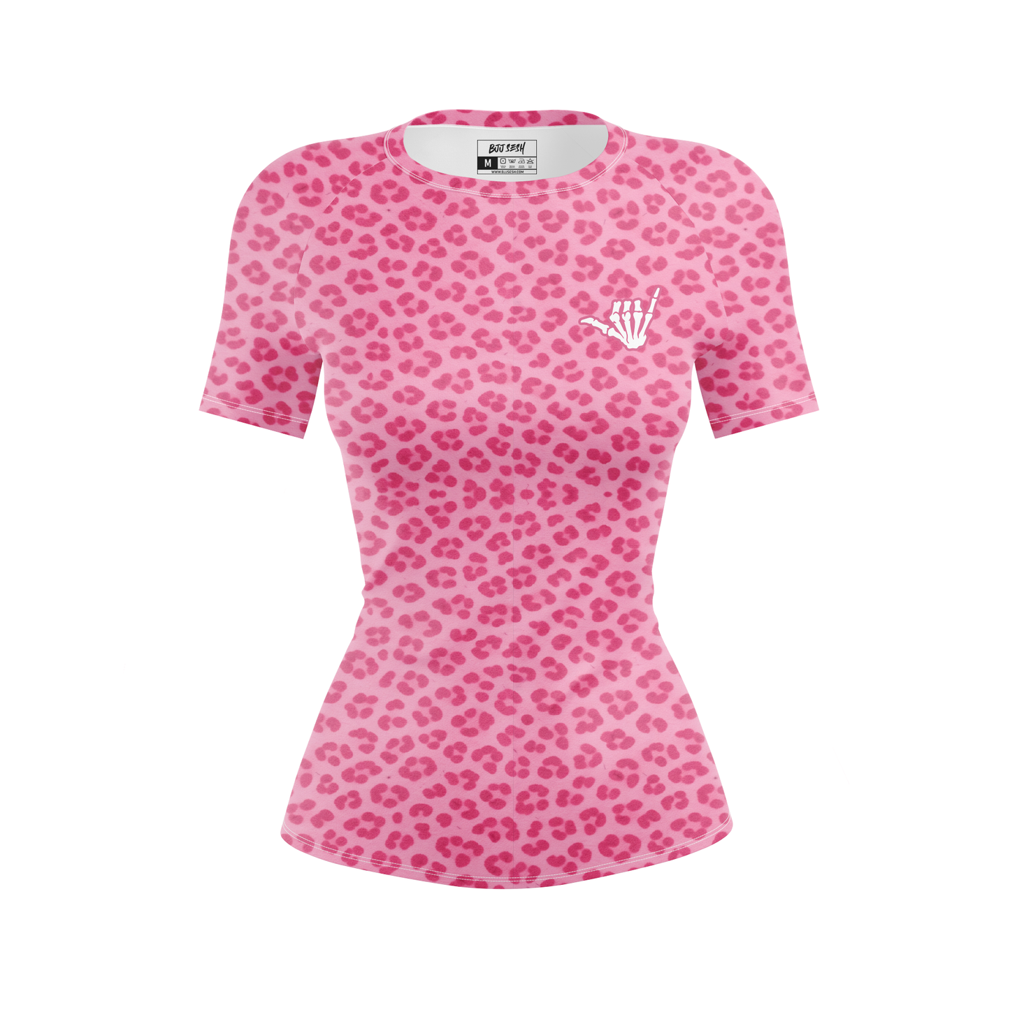 Pink Predator Women's BJJ Rash Guard - Short Sleeve