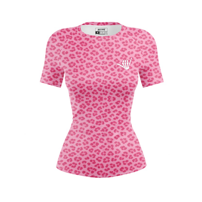 Pink Predator Women's BJJ Rash Guard - Short Sleeve