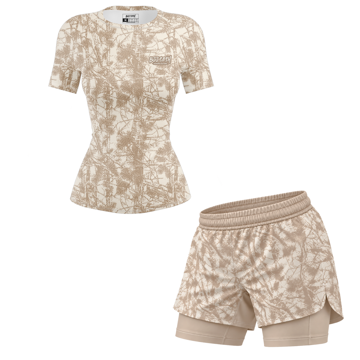 Desert Forest Camo Women's BJJ Rash Guard