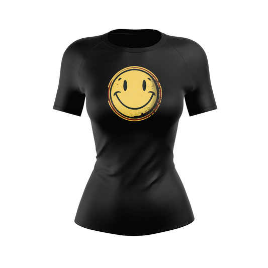 Smiley Women's BJJ Rash Guard - Shortsleeve