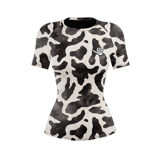 Cow Catcher Women's BJJ Rash Guard - Short Sleeve