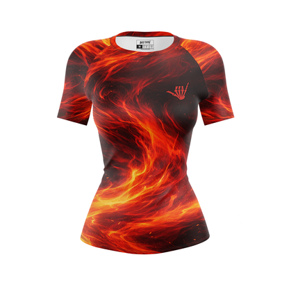 Force Women's BJJ Rash Guard - Short Sleeve