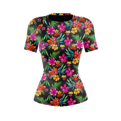 Tropical Jiu Jitsu Women's BJJ Rash Guard - Shortsleeve
