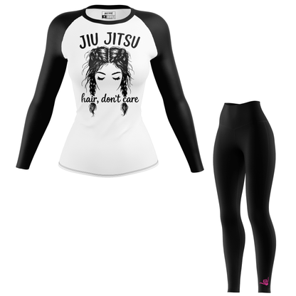 Jiu Jitsu Hair Don't Care Women's BJJ Rash Guard