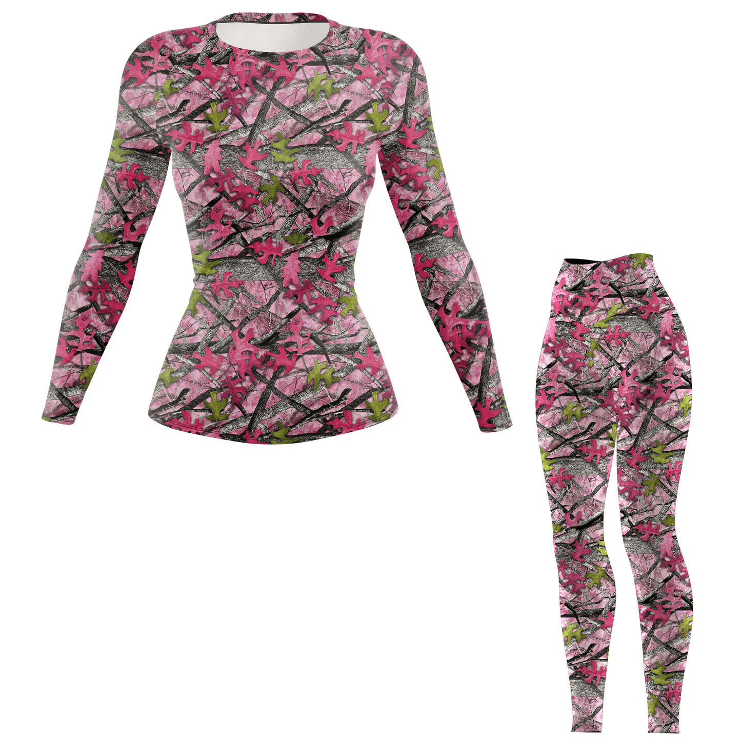 Pink Camo Tree Women's BJJ Spats