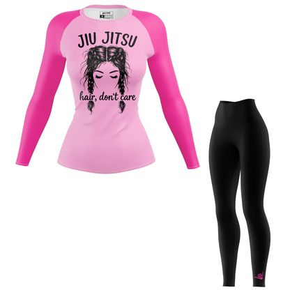 Jiu Jitsu Hair Don't Care Women's BJJ Rash Guard