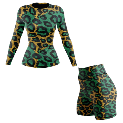 Savannah Leopard Women's BJJ Spats Shorts