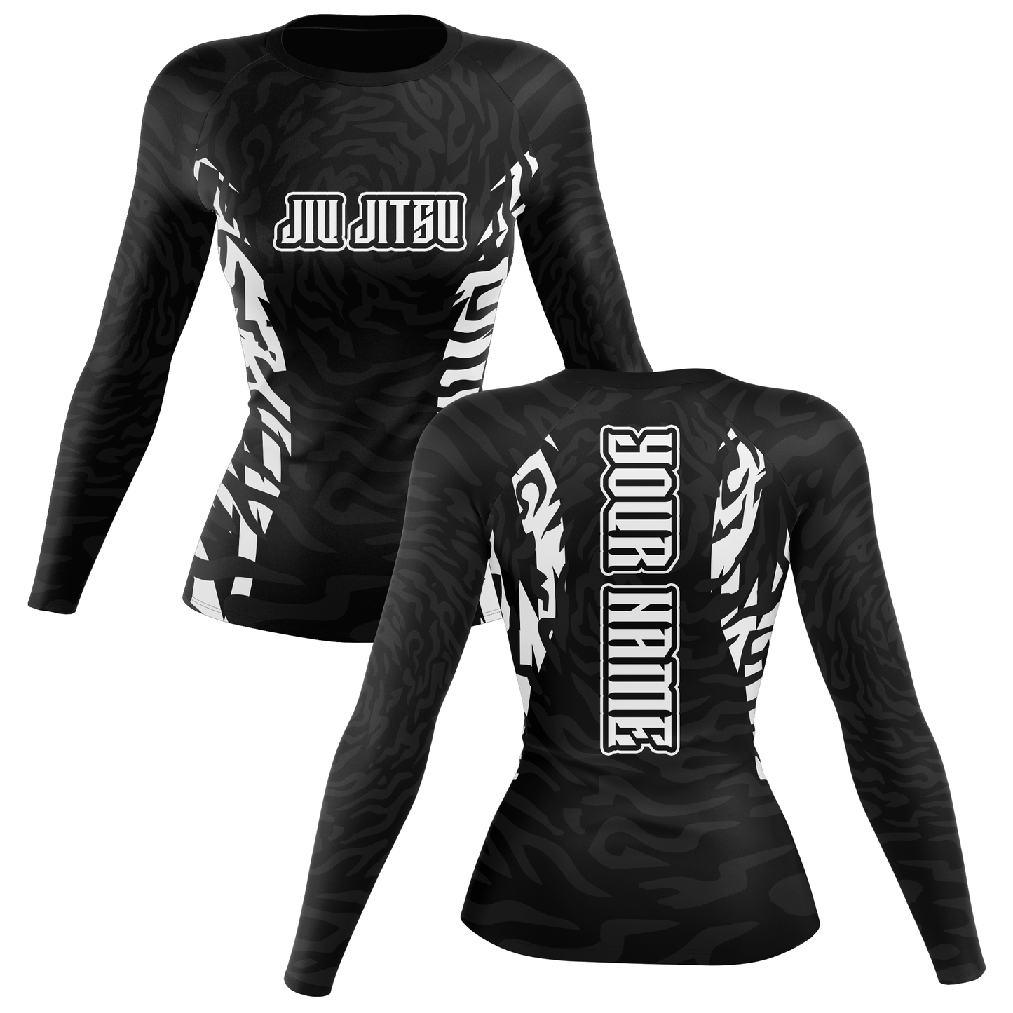 Jiu Jitsu Custom Ranked Women's BJJ Rash Guard