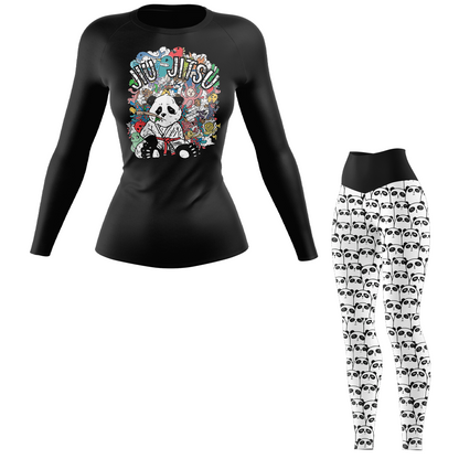 Panda Doodle Women’s BJJ Rash Guard