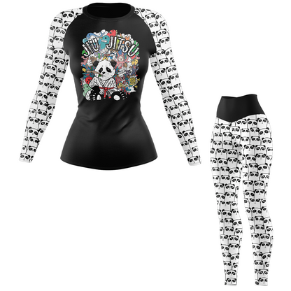 Panda Doodle Women’s BJJ Rash Guard