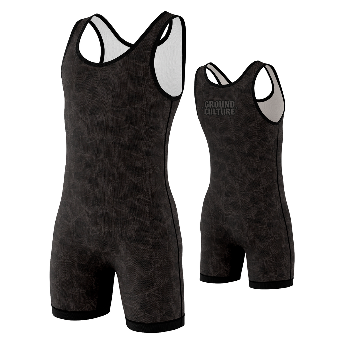 Midnight Forest Camo Wrestling Singlet