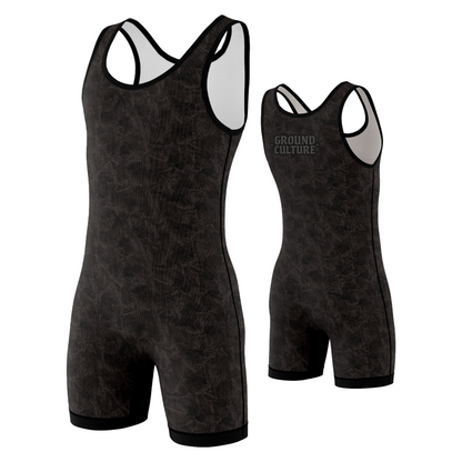 Midnight Forest Camo Wrestling Singlet