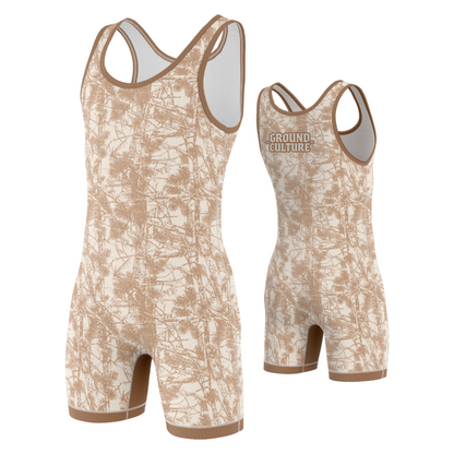 Desert Forest Camo Wrestling Singlet