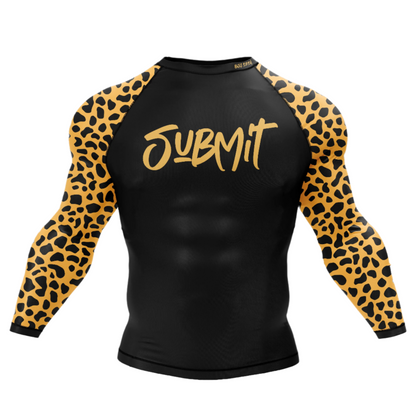 Leopard Submit BJJ Rash Guard