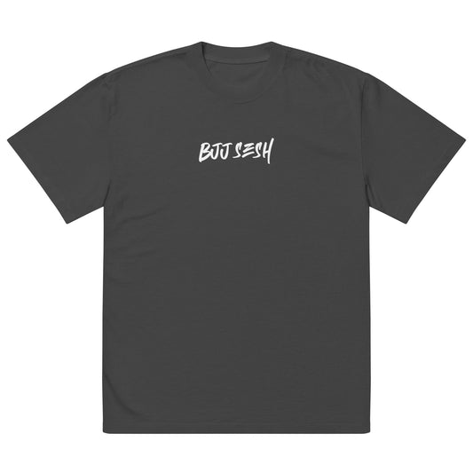 BJJ SESH BLACK Oversized faded t-shirt