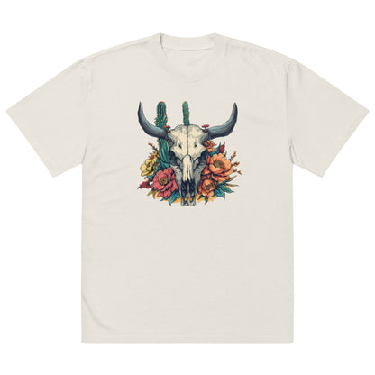 Bull Skull - Oversized faded t-shirt