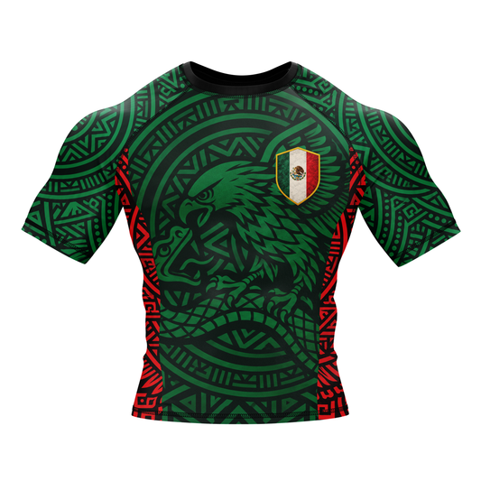 Mexico BJJ Rash Guard - Short Sleeve
