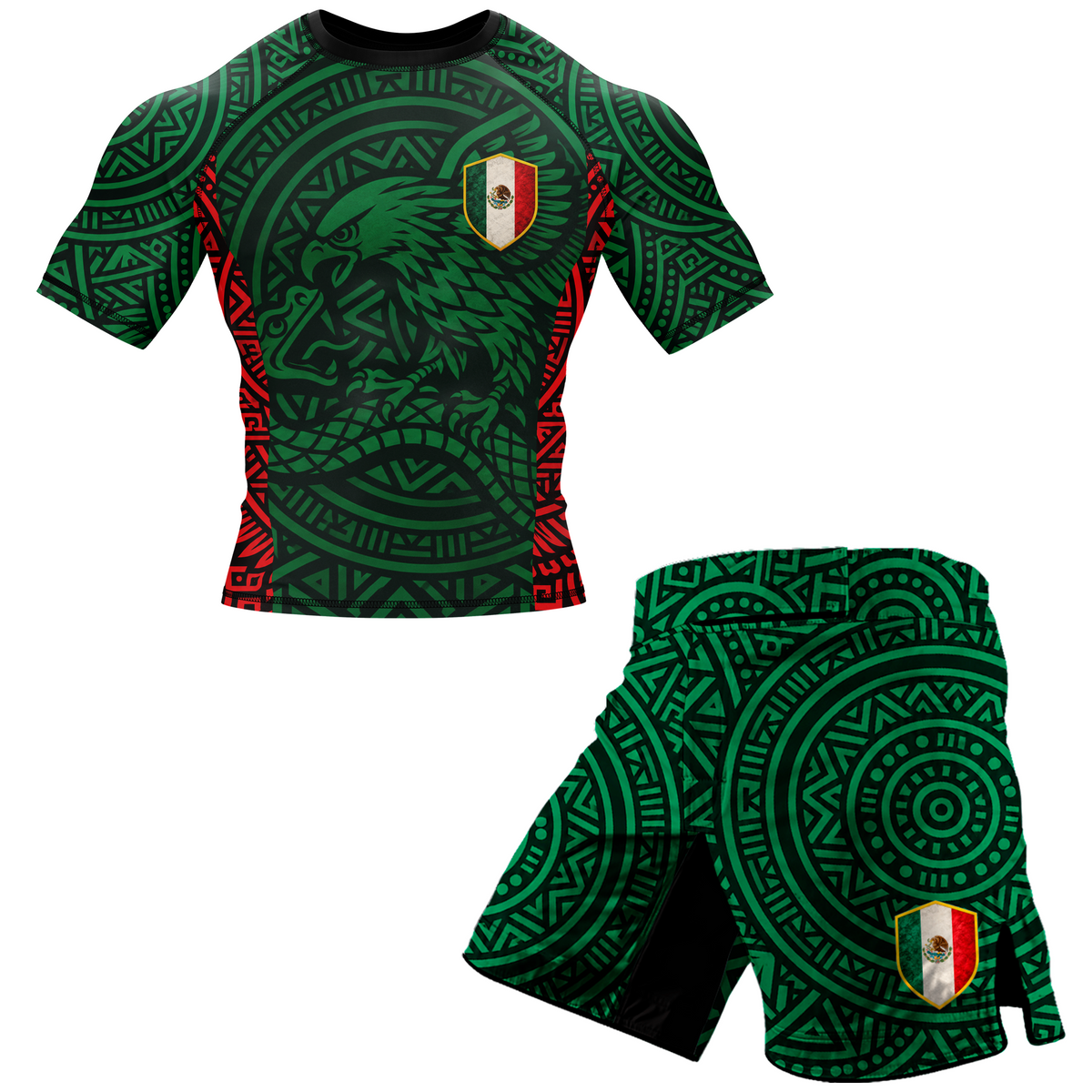 Mexico BJJ Rash Guard - Short Sleeve