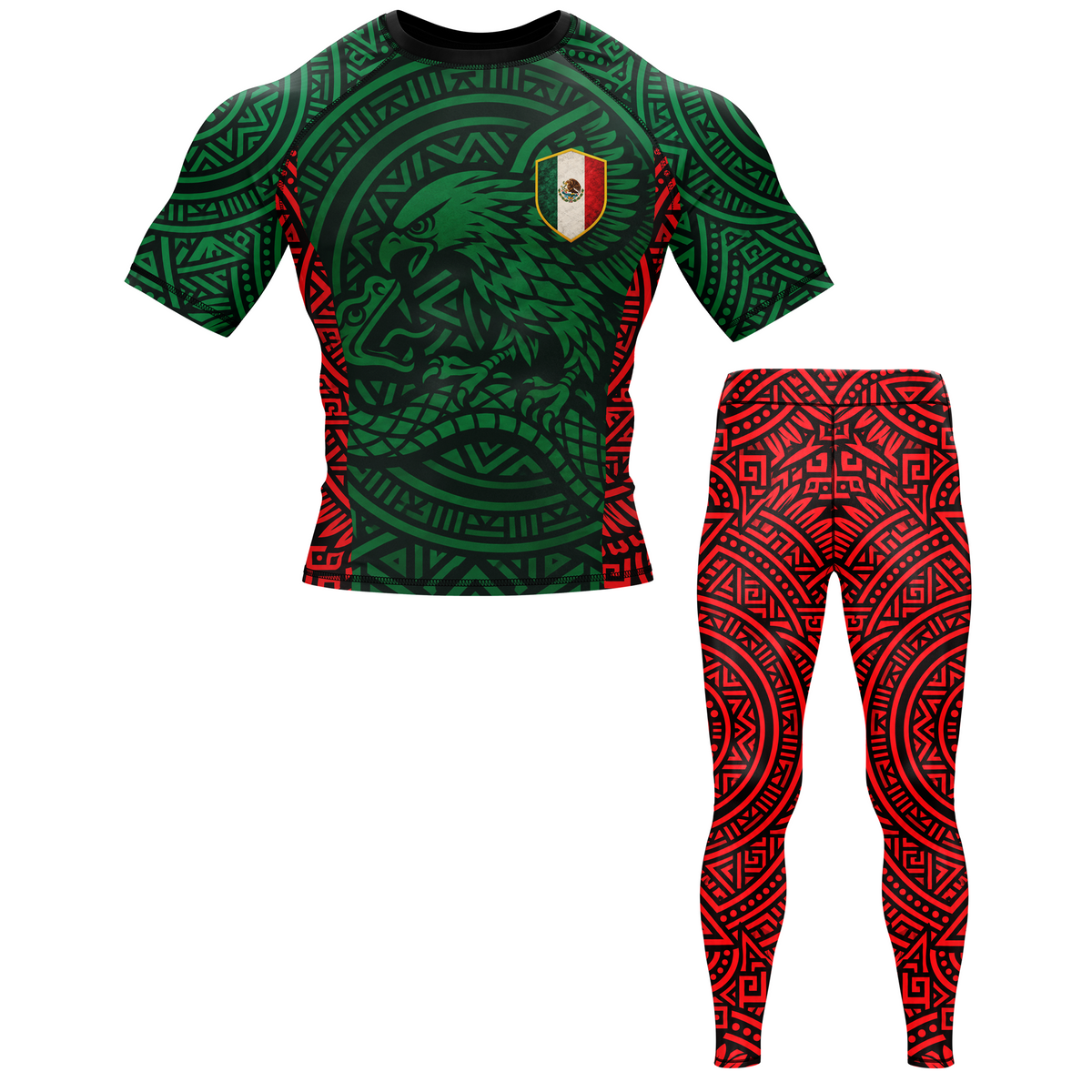 Mexico BJJ Rash Guard - Short Sleeve
