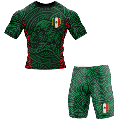 Mexico BJJ Rash Guard - Short Sleeve